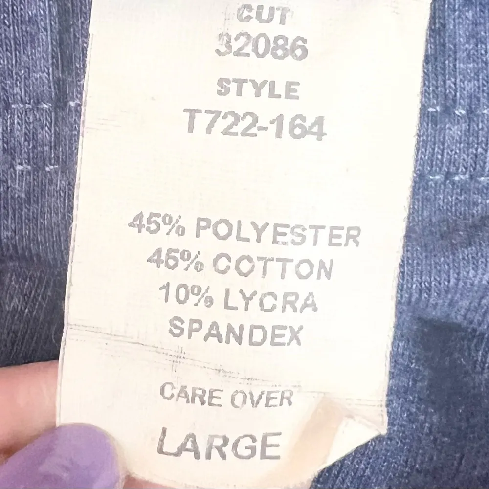 Yoga Workout Fitness Outfit Tank Top & Pants Size Medium/Large Blue & White - Image 6