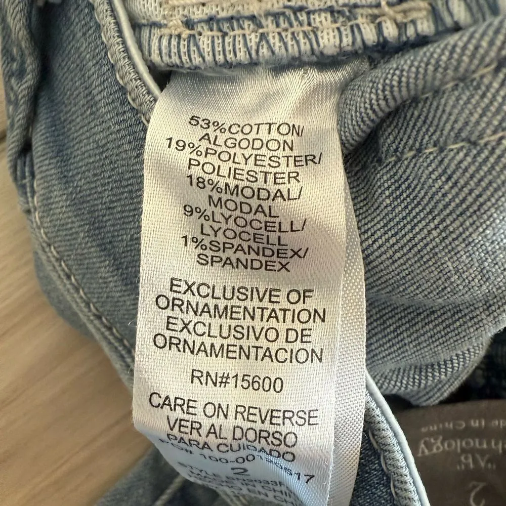 Democracy AB Technology High Rise Slim Straight Jeans Blue 2 NWT - Image 7