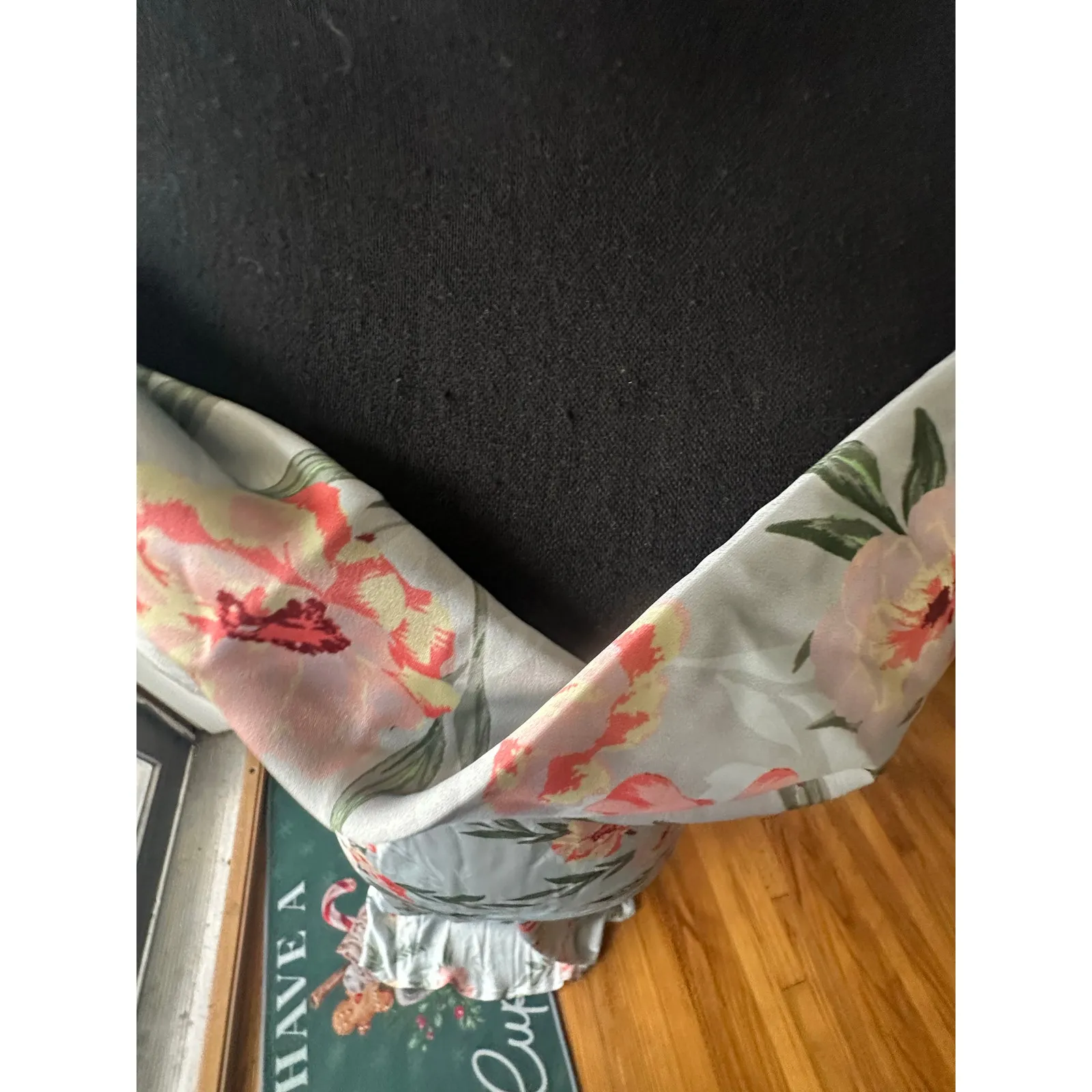 Takara Floral Slip Dress Cowl Neck Adjustable Straps Size M - Image 7