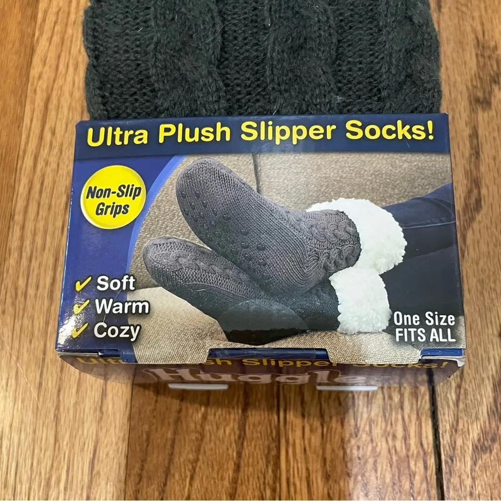Huggle Slipper Socks Premium Fleece Non - Image 2