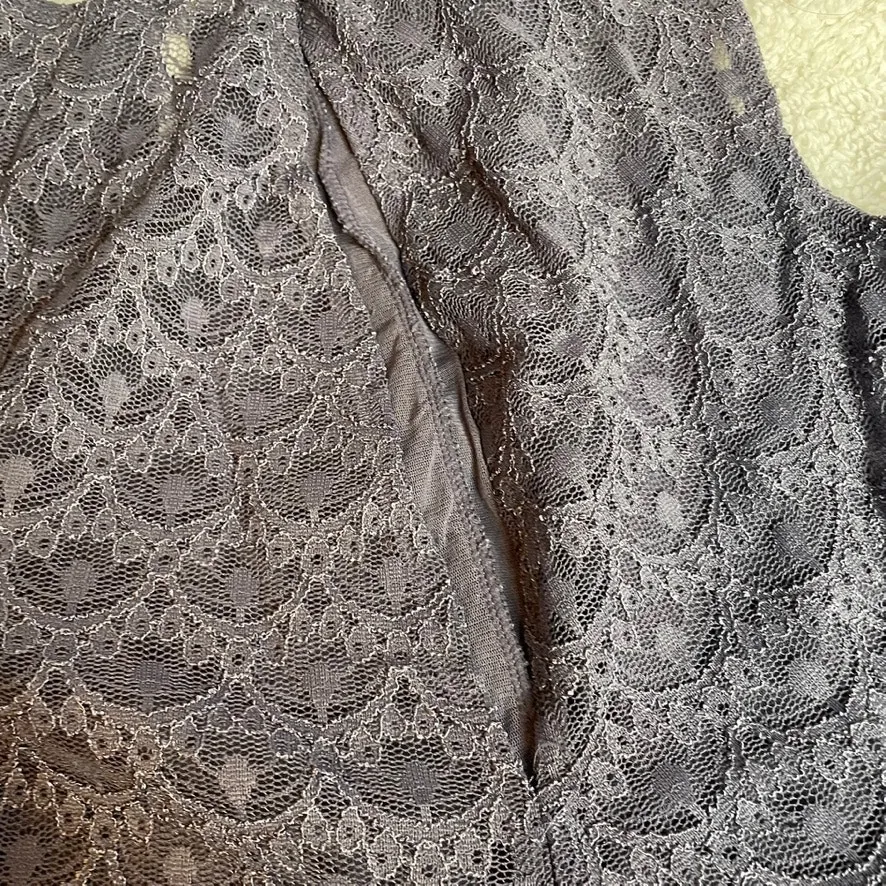 INTIMATELY FREE PEOPLE Purple Lace‎ Side Cut Out Tank Dress Small - Image 5