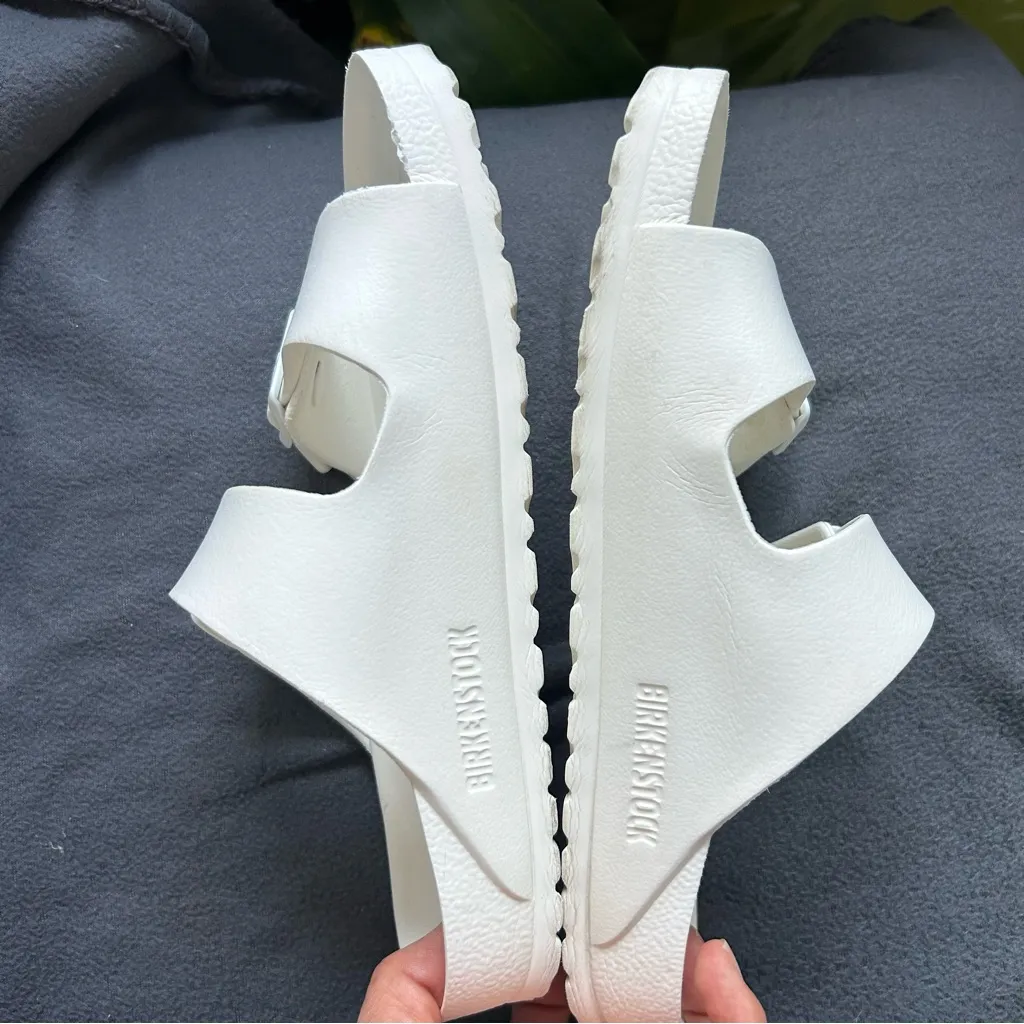 Birkenstock   Classic White Sandals - Image 6