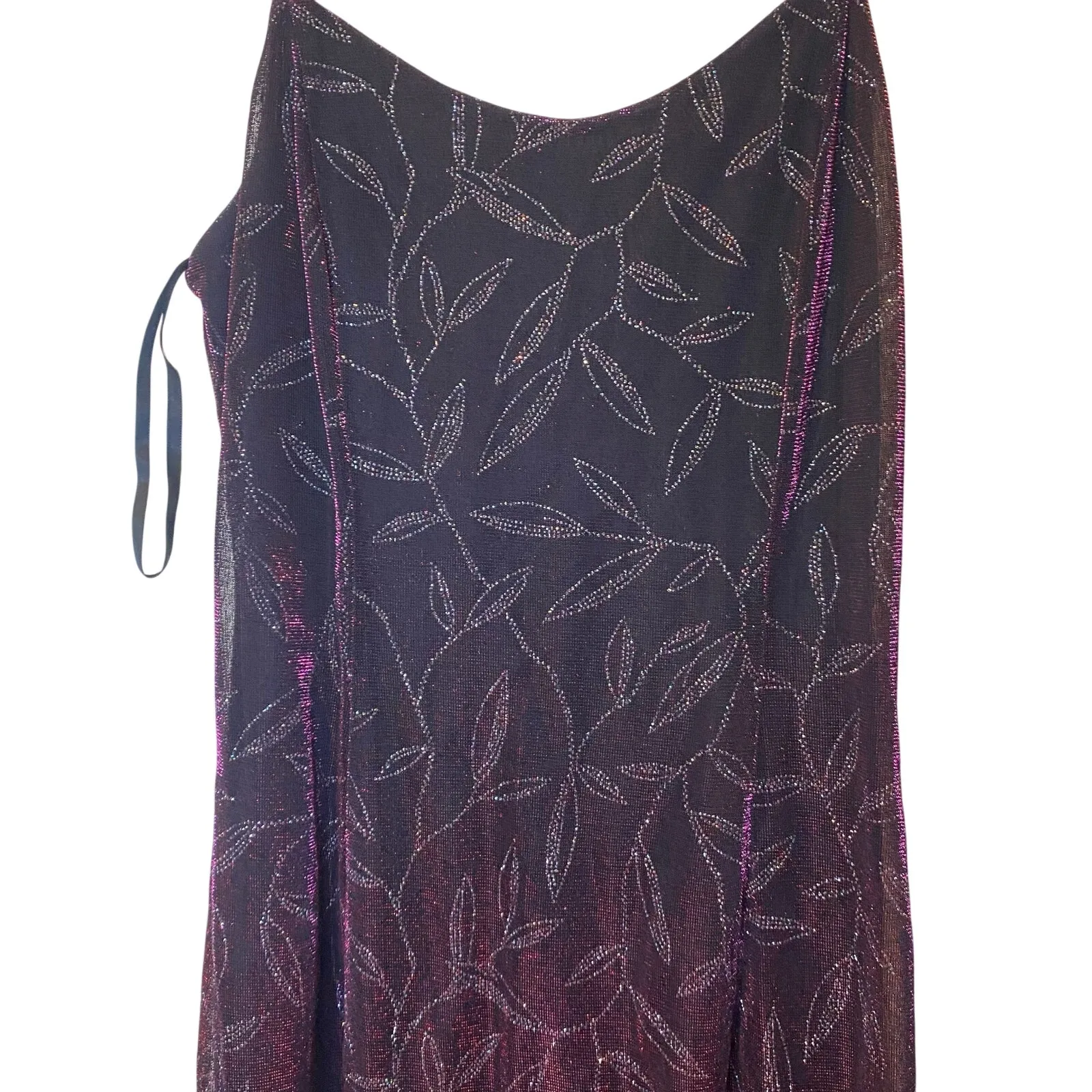 Vintage 90’s Jessica McClintock Gunne Sax Metallic Pink Formal Gown Dress Size 3 - Image 10