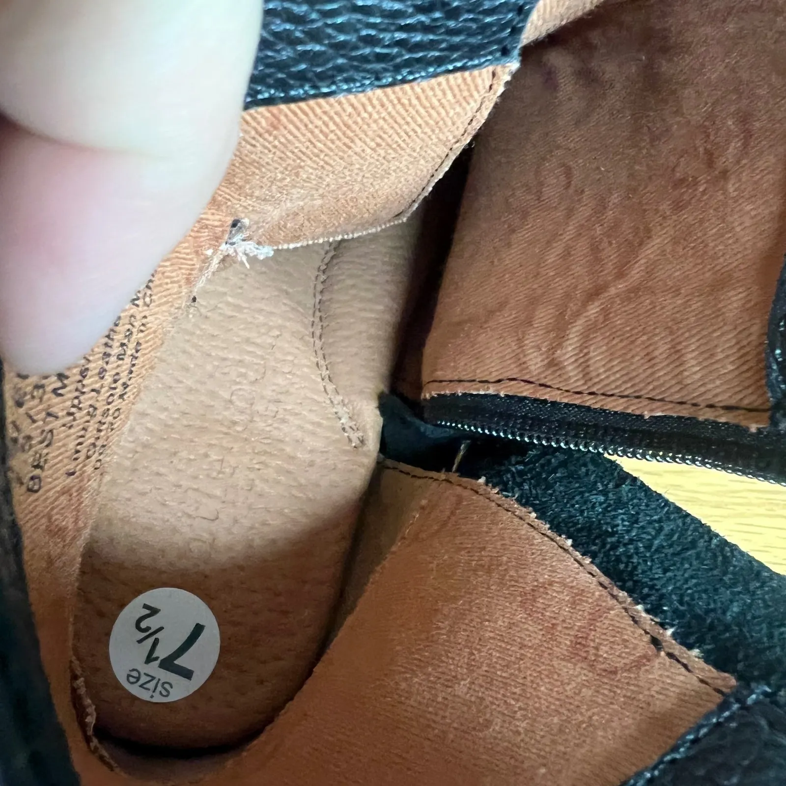 Gentle Souls Kenneth Cole Best Moto Bootie Sz 7.5 Black Leather‎ Ankle Boot NEW - Image 5