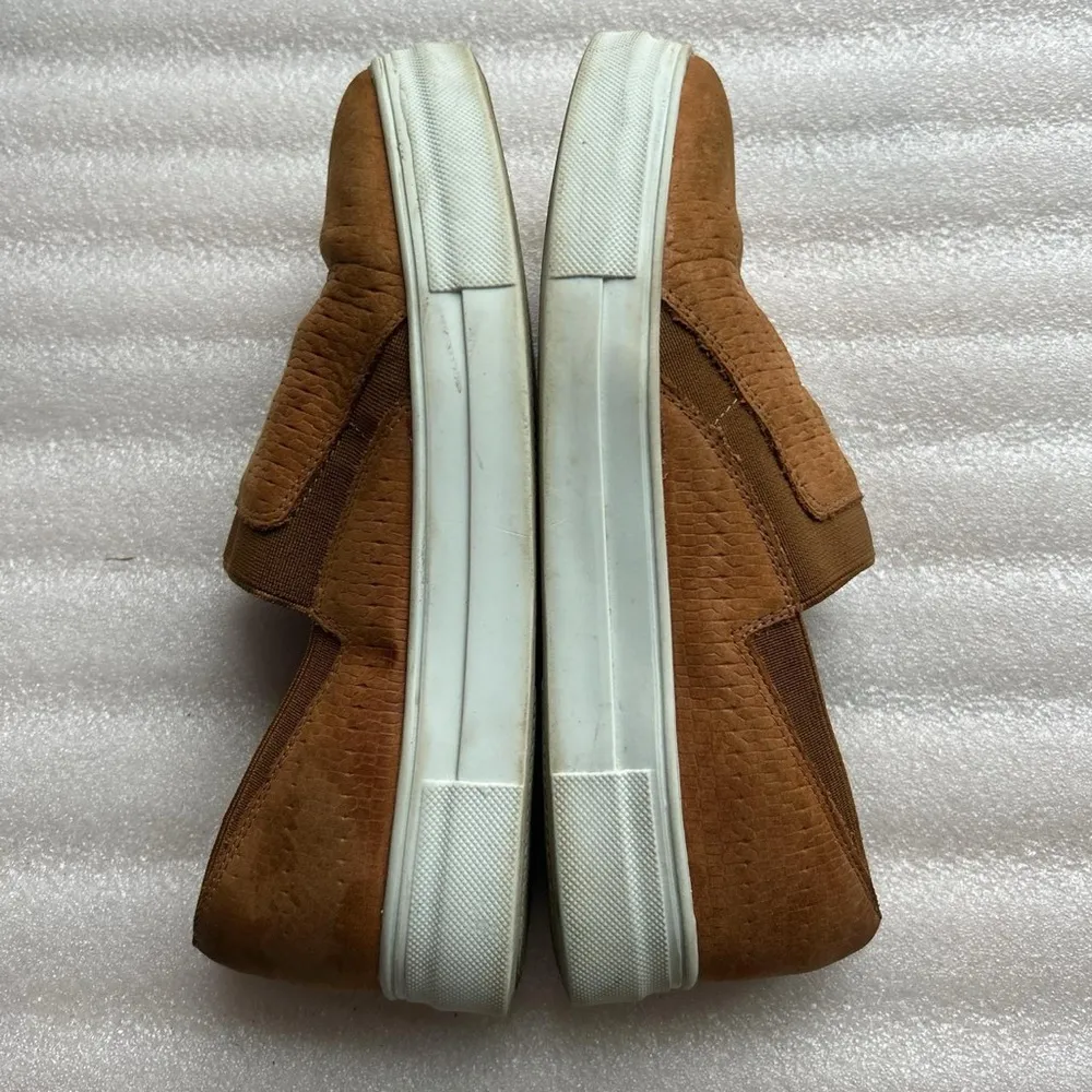 Cali Slide by Charleston Shoe Company Tan Slip on Leather Loafers Size 7.5 - Image 4