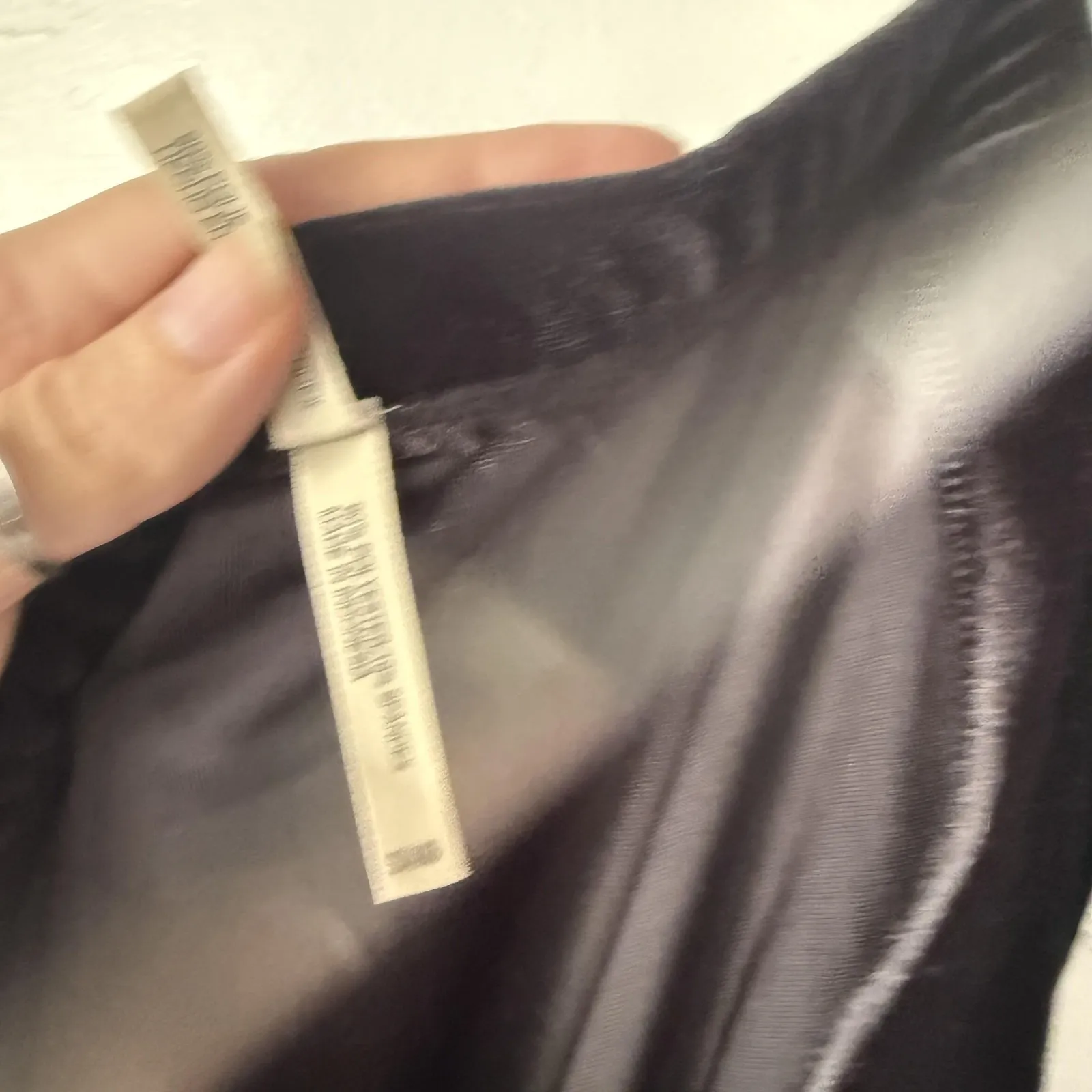 White Stag Skirt Vintage 90s Small Black Velvet Maxi Pull On Stretch Witchy Vamp - Image 5