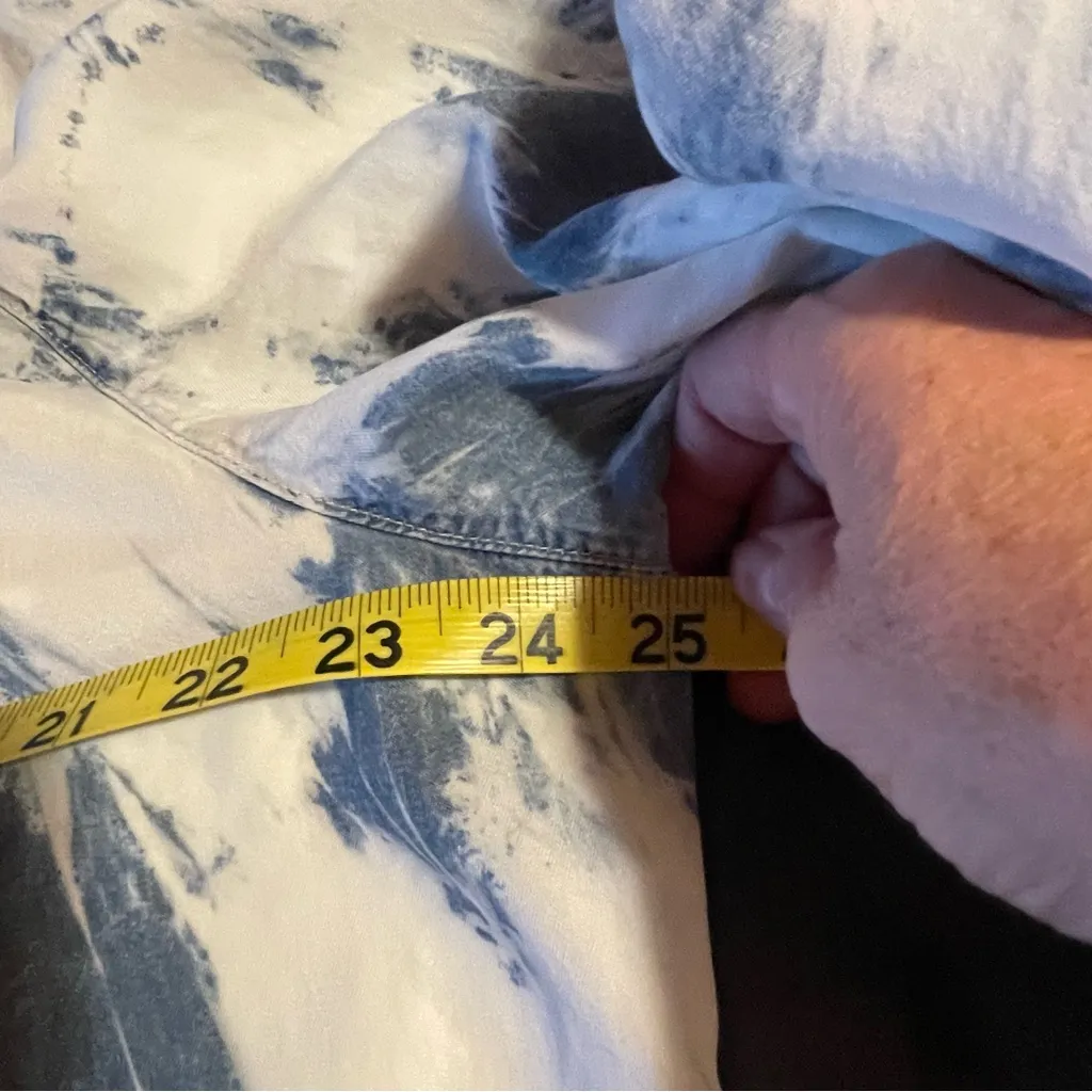 Bohemian tie dye flowy blouse Blue Size XL - Image 6