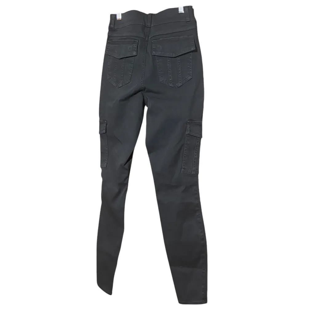 SPANX STRETCH TWILL ANKLE CARGO PANT WASHED BLACK SIZE‎ SMALL - Image 4