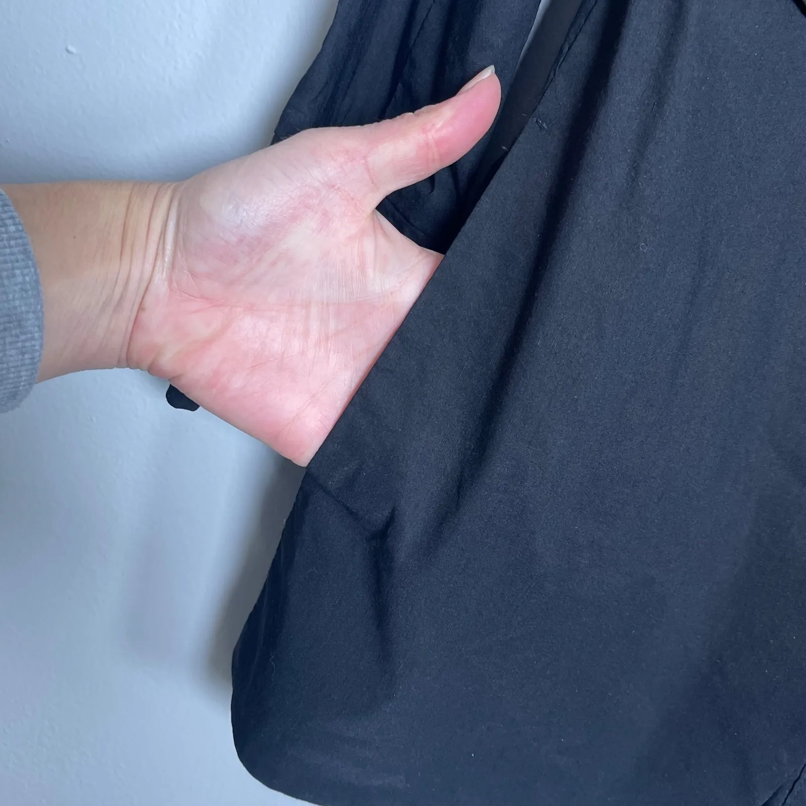 PETER O MAHLER Long Blazer Jacket Size 1 Small Black Minimalist Lagenlook Career - Image 6