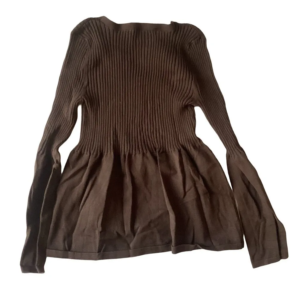 Chadwick's  Ribbed Bell Sleeve Sweater - Image 6