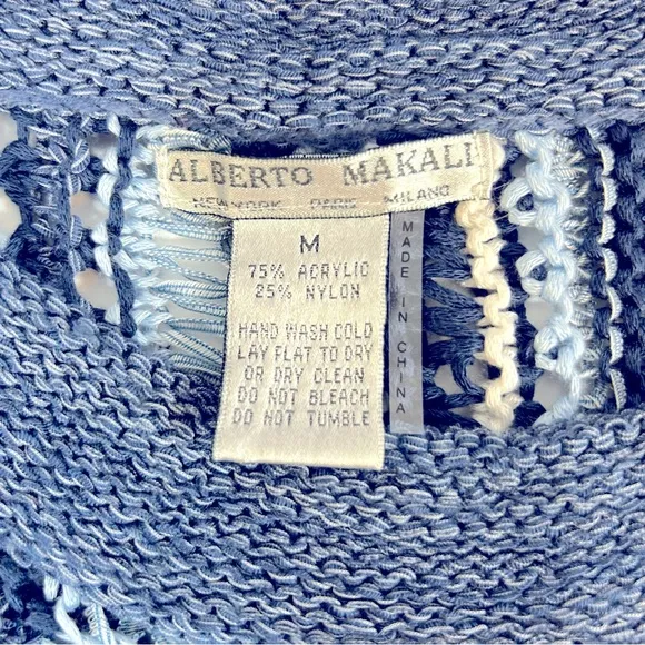 Alberto Makali Blue Sweater‎ Size M - Image 6