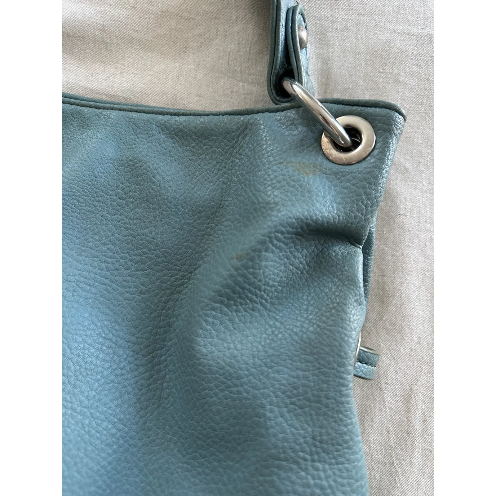 Sag Harbor Pebble Blue Shoulder Bag - Image 2