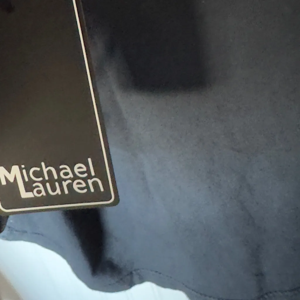 Michael Lauren XRevolve Women’s Diaz Crop Tee Solar Eclipse Black Large - Image 5