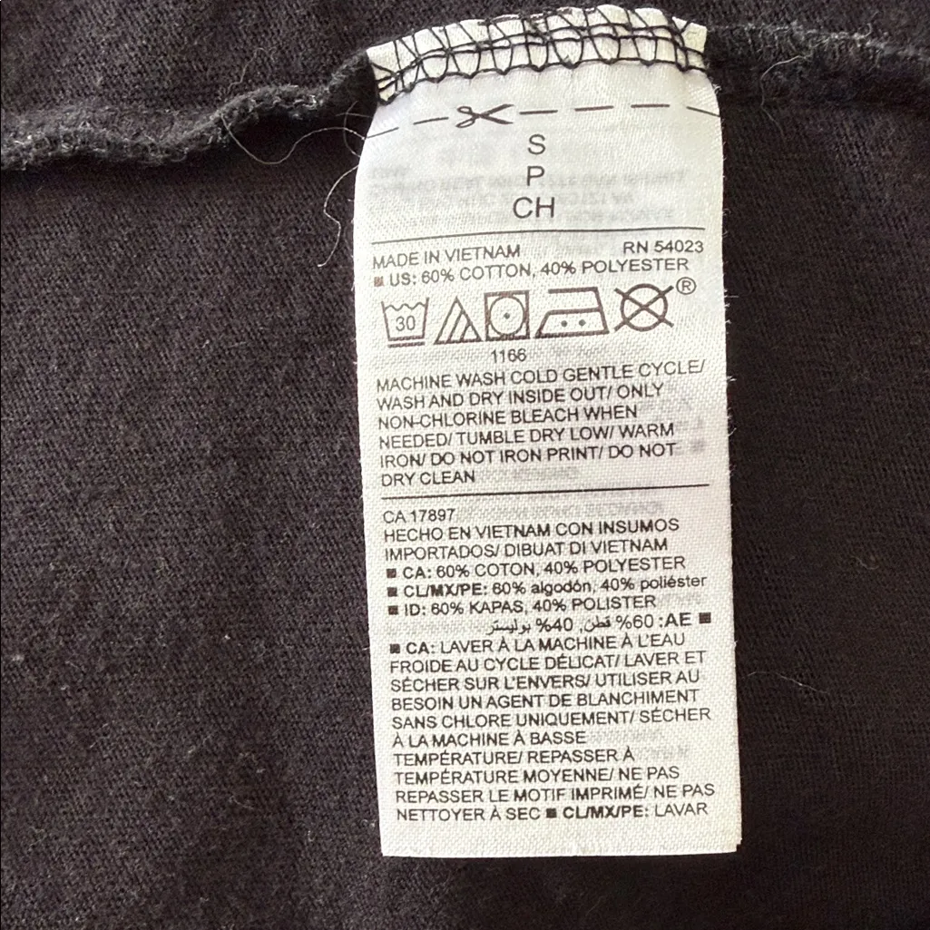 Old Navy Women’s Graphic T-Shirt “Oh Snap” Gingerbread Black Size S Cotton Blend - Image 7