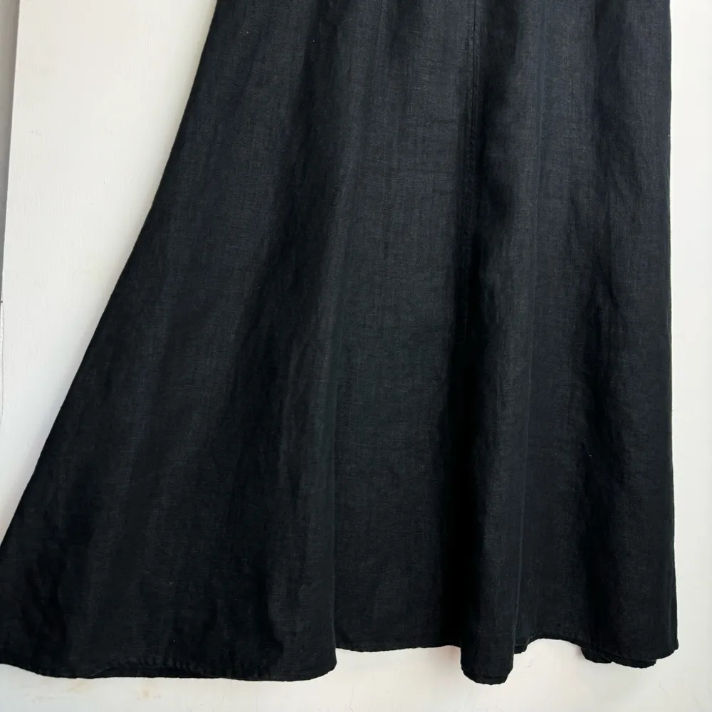 Talbots Irish Linen Maxi Dress Sz 14 Sleeveless Pleated Lagenlook - Image 15