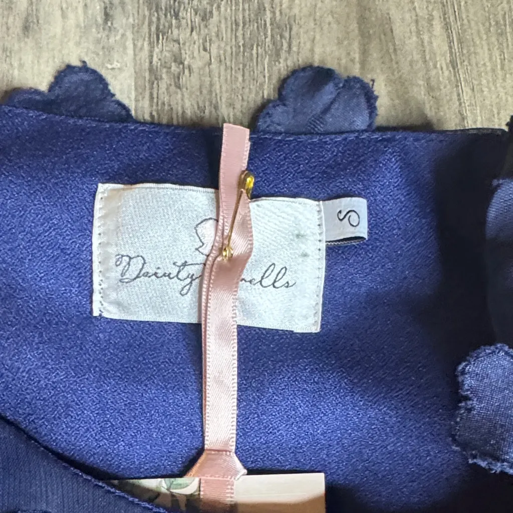 Dainty Jewells Navy “Petals in the Wind” Dress Blue - Image 2