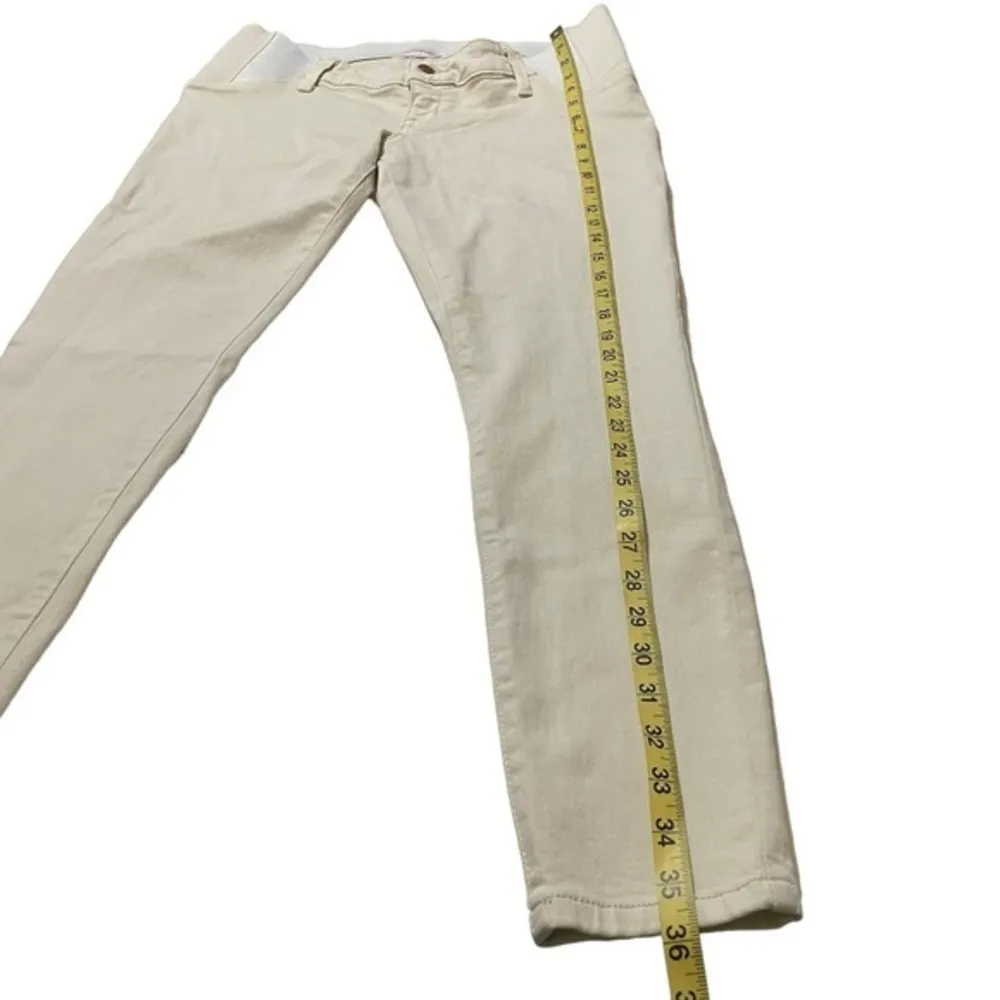 NWT  Ecru Skinny Jeans Jeggings Side Panels Under Belly New - Image 4