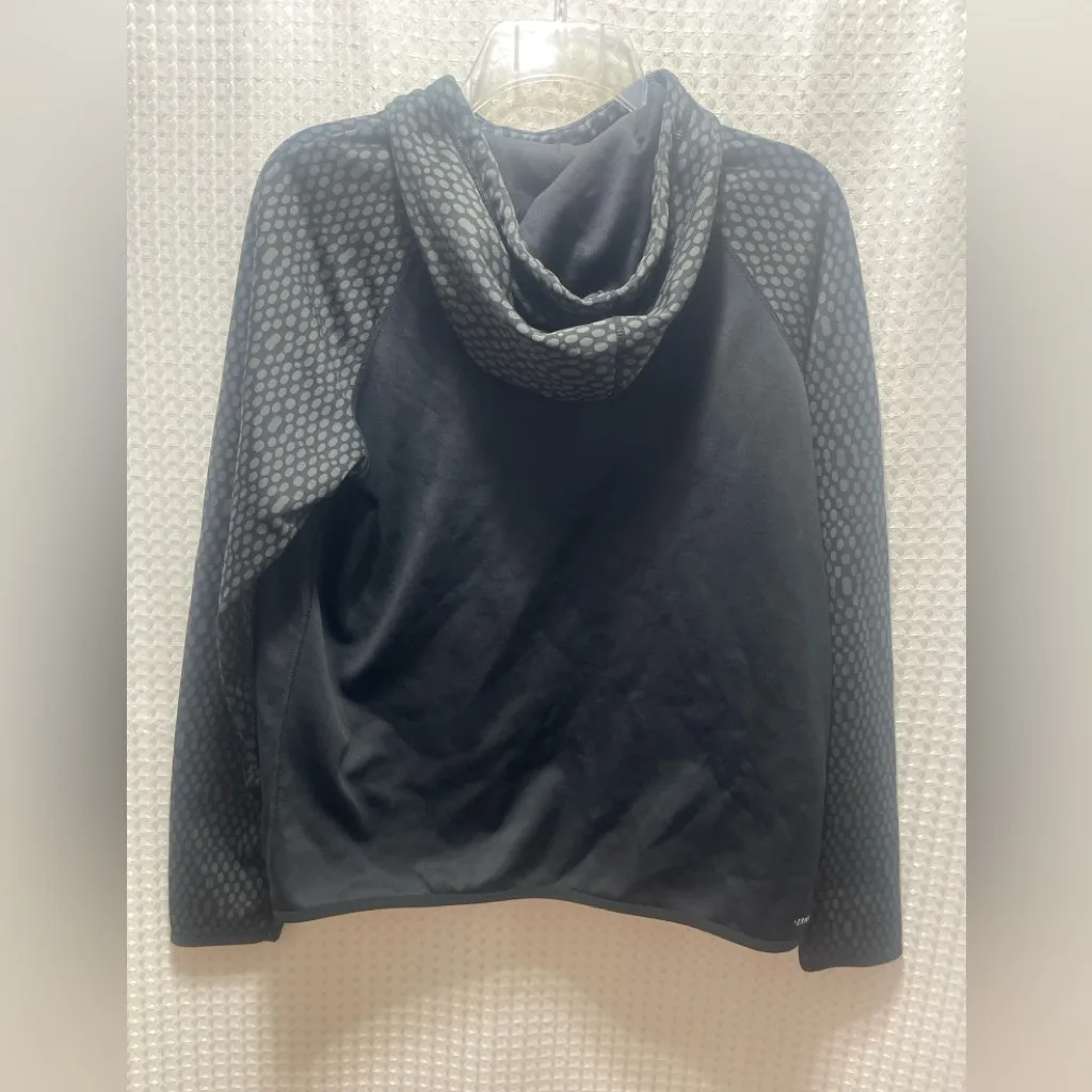 Nike Therma-Fit “Just Do It” Hoodie Sweatshirt Black Neon Green Women’s Medium - Image 4