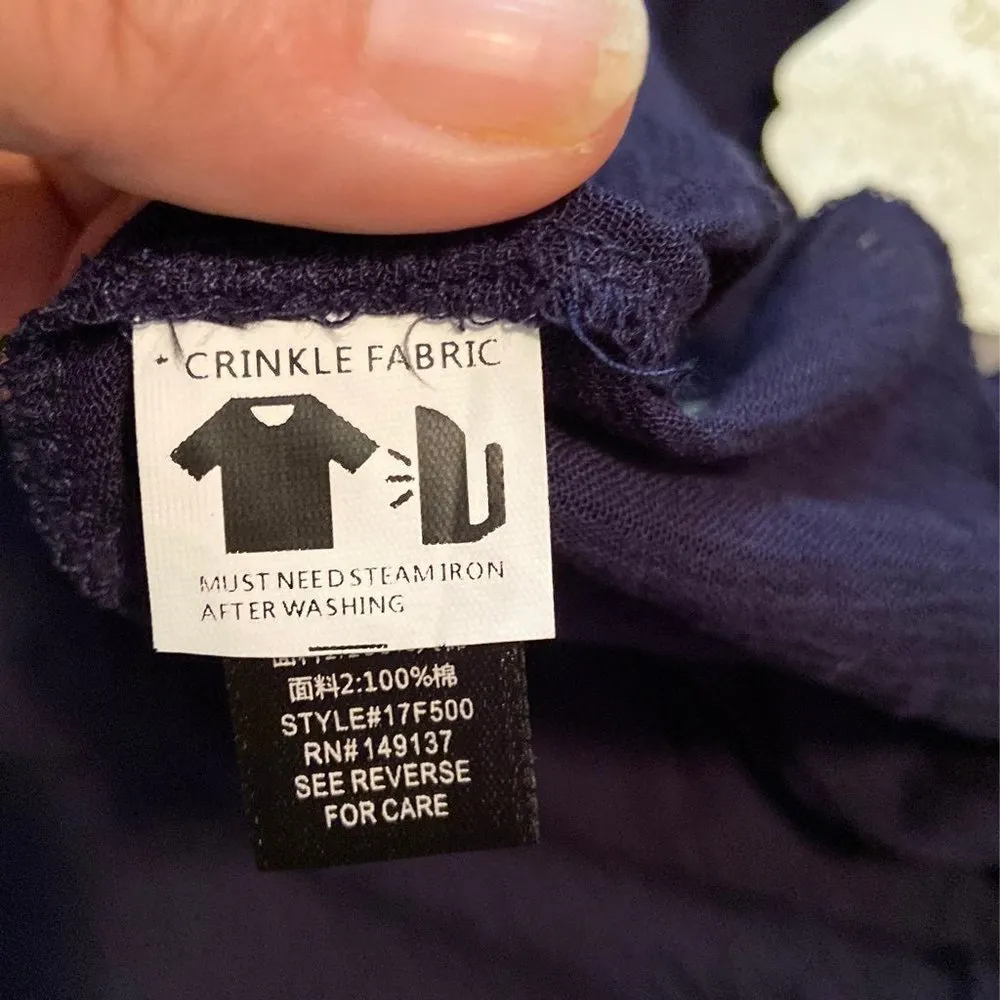 Altar'd State Navy Embroidered Boho Tank Top - Image 6