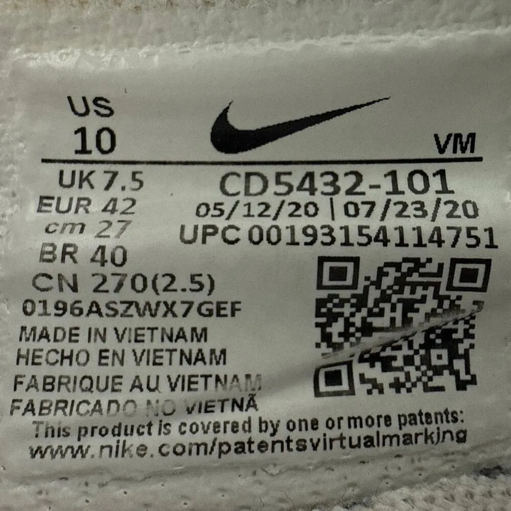 Nike Air Max Excee Men's White Low top Lace Up Athletic Sneakers Shoes Size 10 - Image 8