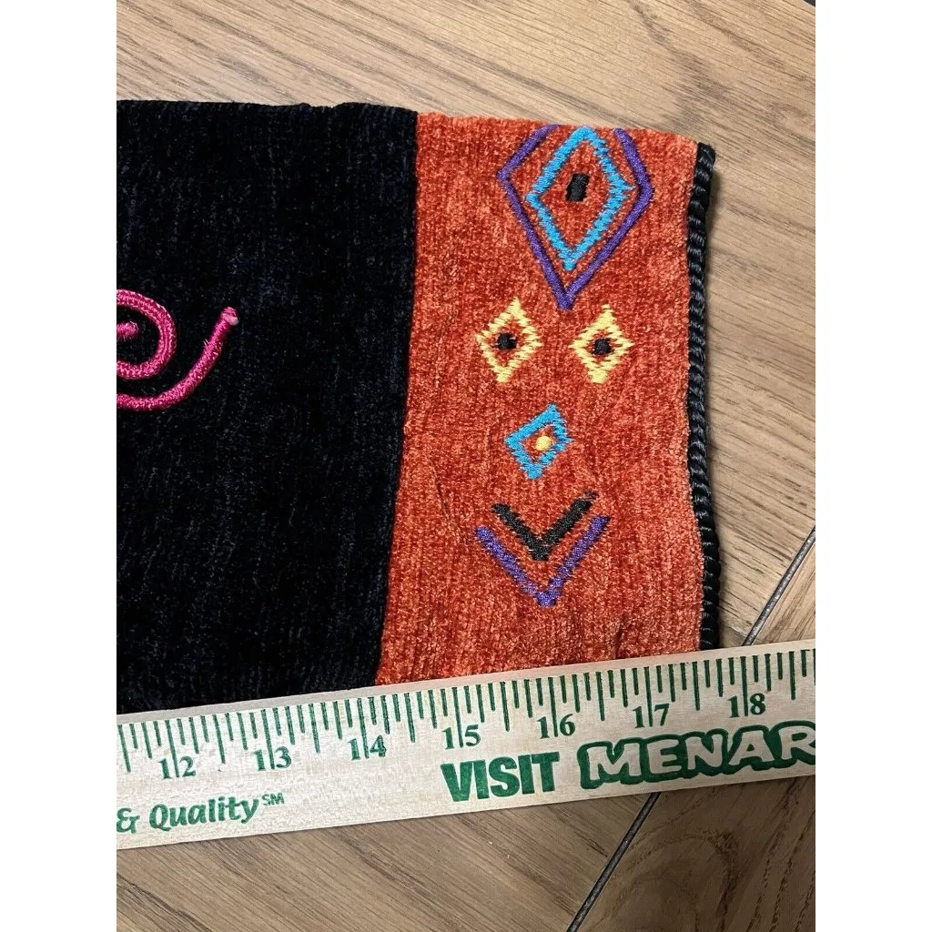 Allure Blazer Jacket Womens 2X Embroidered Colorblock Artsy Vintage Coogie Style - Image 13