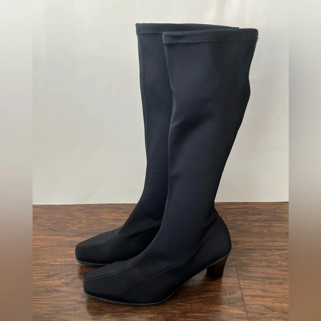 La Canadienne Dali tall pull on waterproof Boots black 11 - Image 2