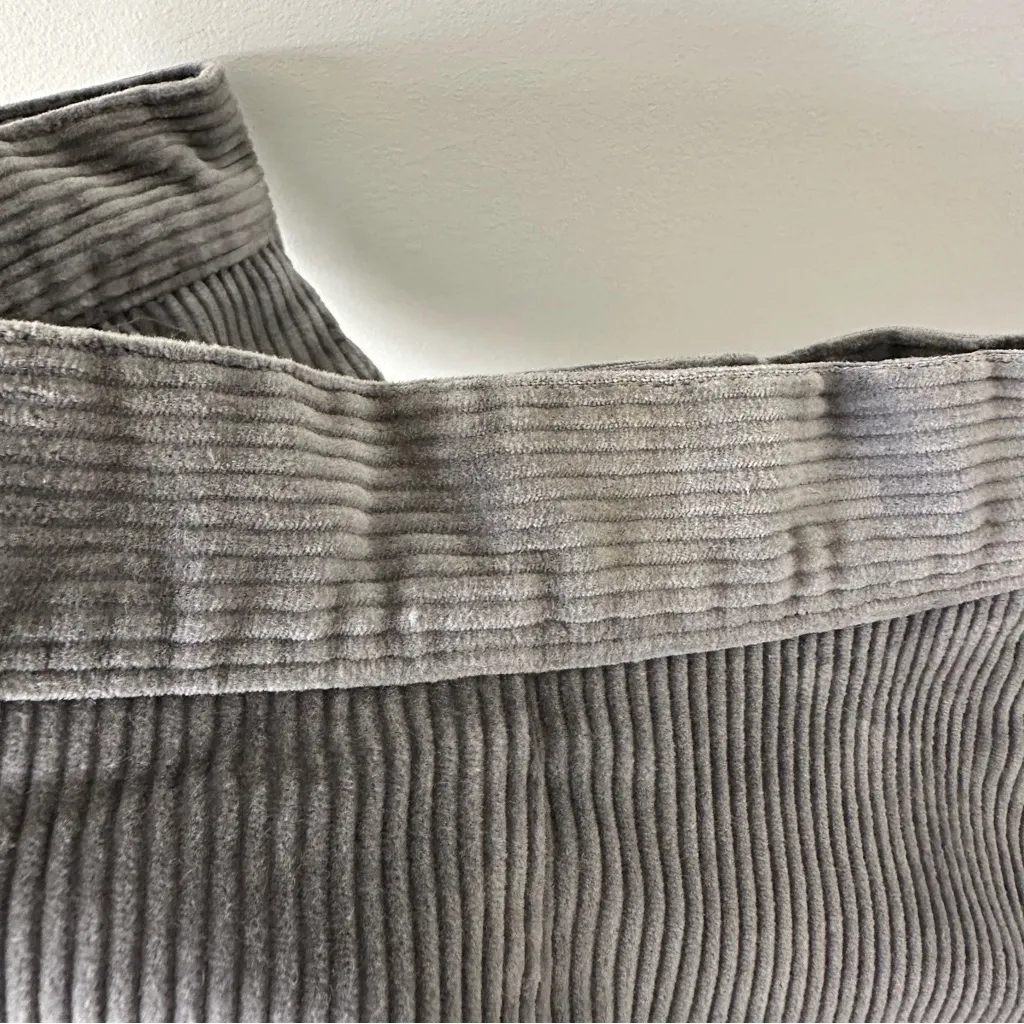 Vintage Wide Corduroy Gray A Line Skirt MALLARD DUCK Size 14 by MH Selections - Image 10