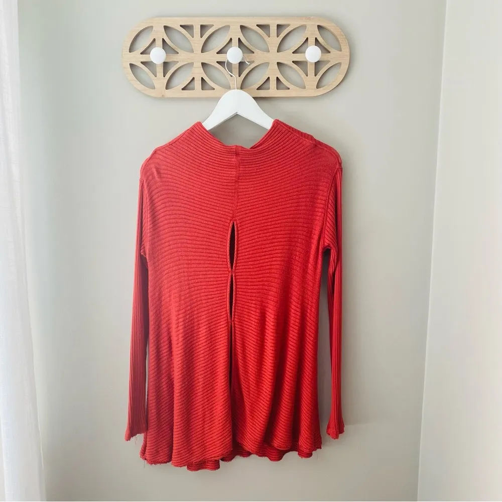 Free People Pullover Long Sleeve Top Red Sz XS - Image 4