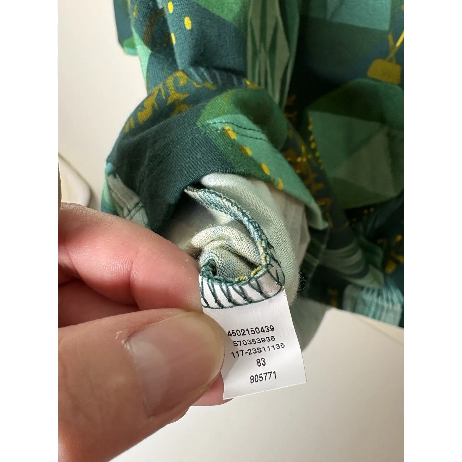 Soma Women Size M Sleep Dress Nightgown Ornaments Snowflakes Green Round Neck Size M - Image 6