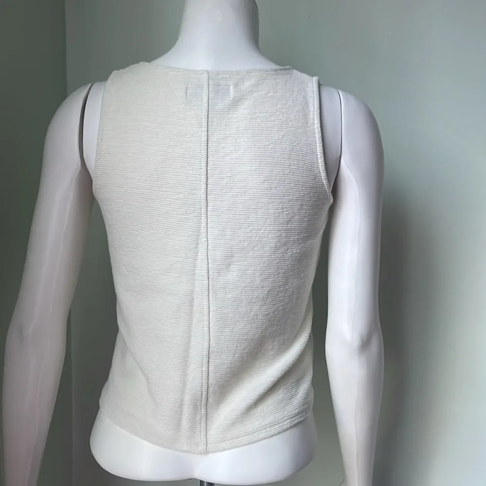 Madewell Texture & Thread Button-Front Tie Tank Top XS - Image 7