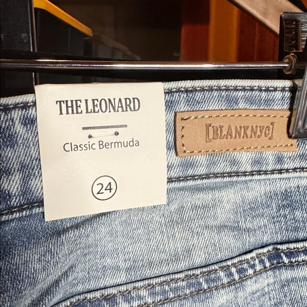 NWT BLANK NYC Leonard Acid Washed 80’s/90’s Vibe Bermuda Shorts Size 24 - Image 7