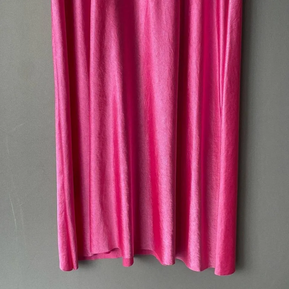 Pull‎ & Bear sz S hot pink long maxi skirt - Image 7