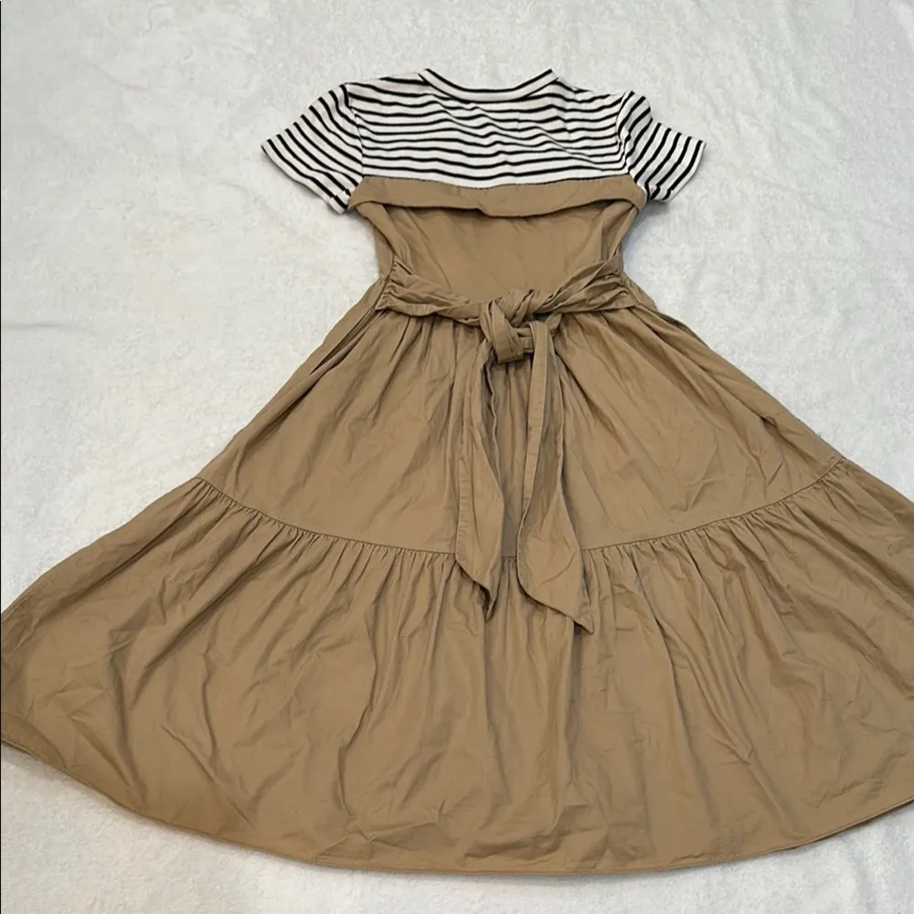 English Factory Brown Pleated Sundress with Raglan Sleeves Size XS - Image 12