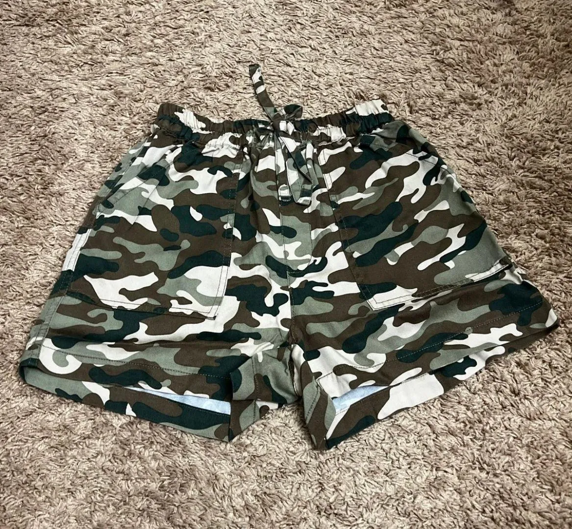 Drawstring Camo Shorts - Image 5