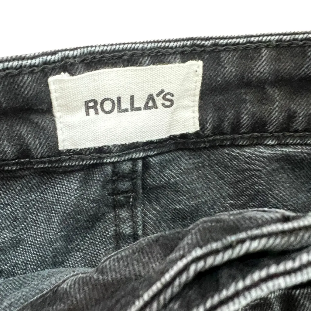 Rolla’s Black High Rise Wide Leg Jeans Women’s Size 24 Aussie 6 G’Day Mate - Image 7