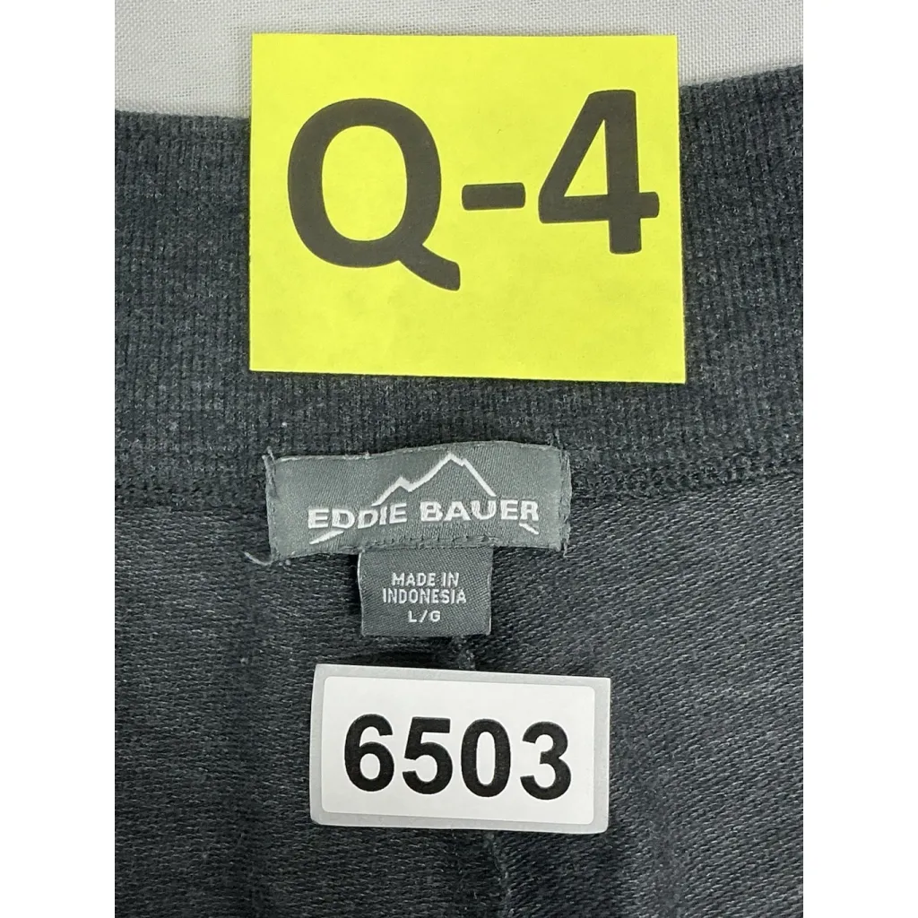 Womans Eddie Bauer Pullon Athletic Shorts Large Gray Elastic Waist - Image 3