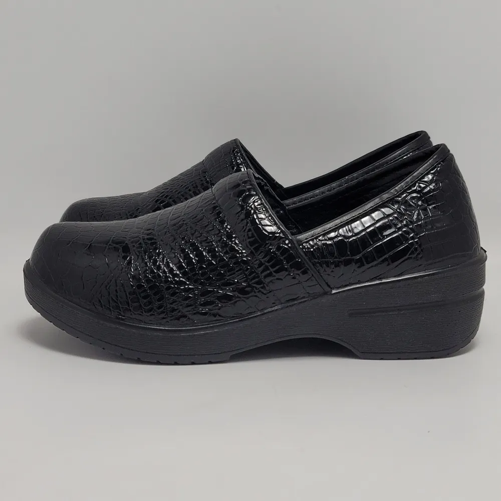 Sugar Foot Slip On Mules And Clog Patent Leather Black Size 6.5 - Image 4