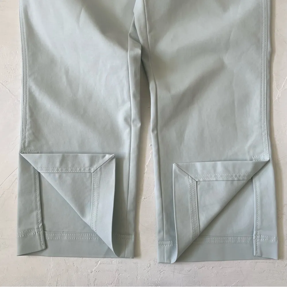 Banana Republic Martin Capri Pale Blue Cropped Pants Spring Baby Blue Size 10 - Image 9