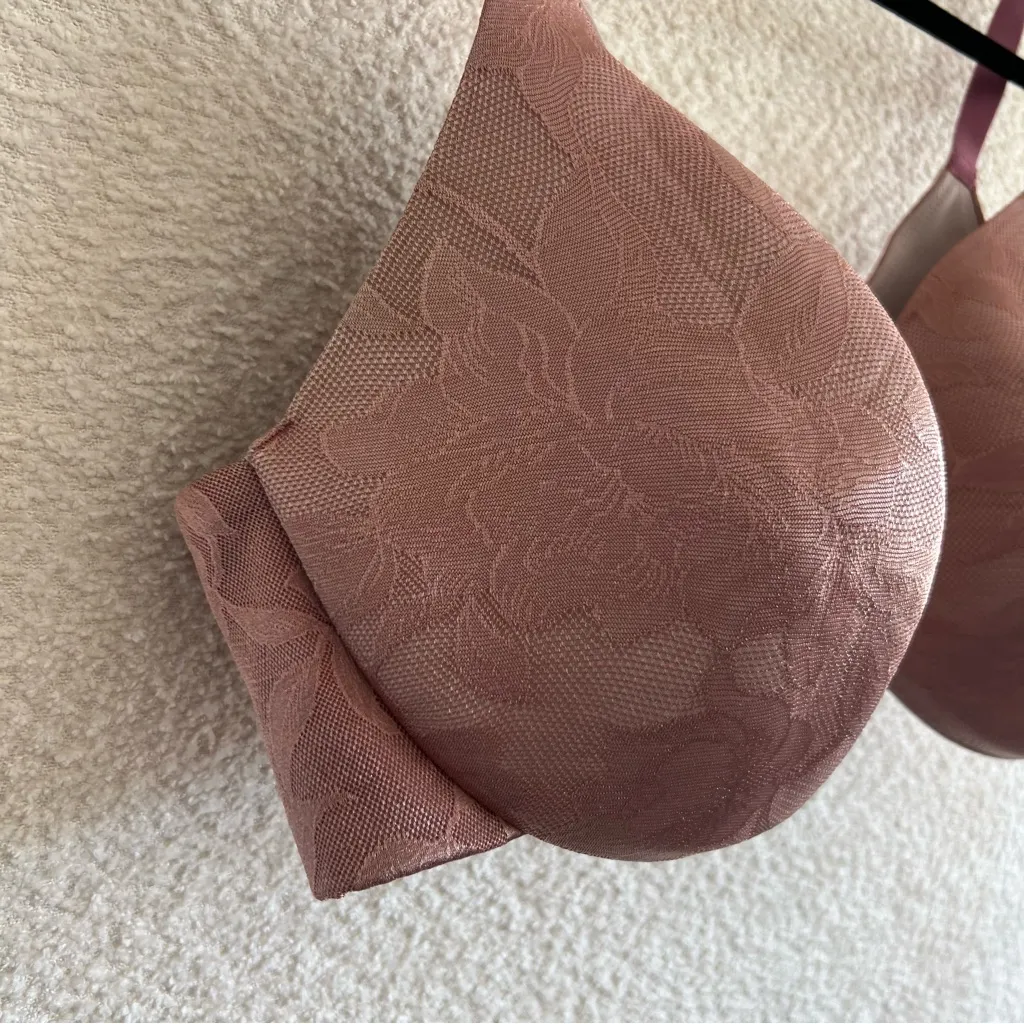 Cacique Lane Bryant Pink Lace Lightly Lined Full Coverage Lace Bra Size 44D - Image 6