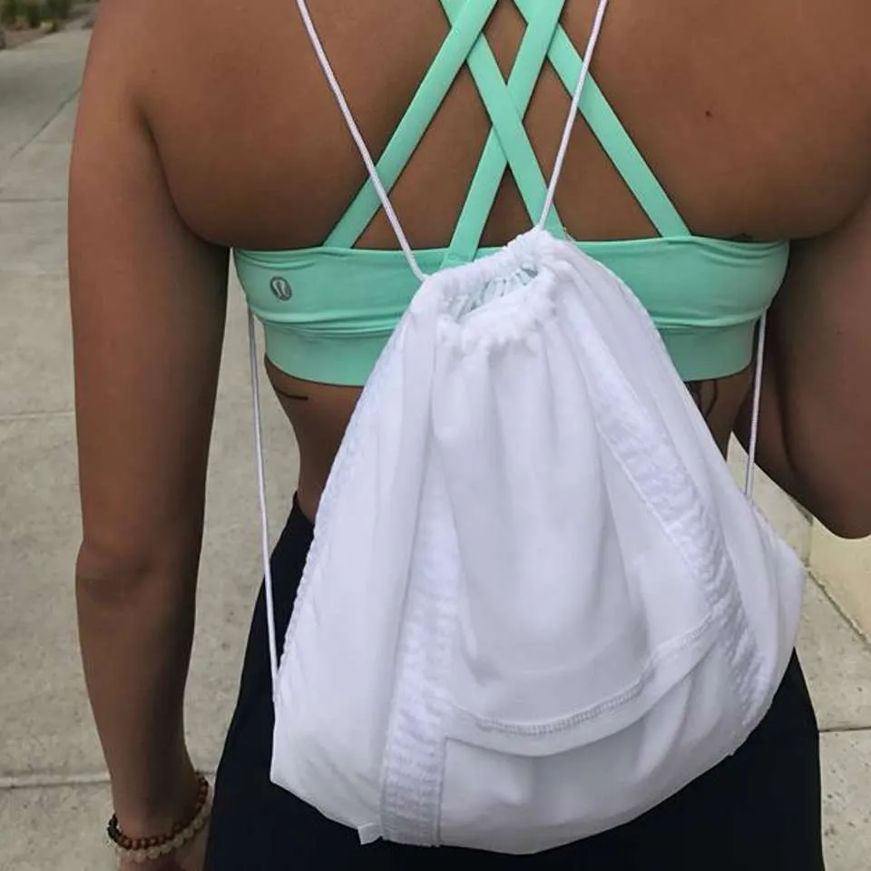 Lululemon Pack Light Bomber Cropped Jacket Cinch White Packable Zip Up Size 2 - Image 14