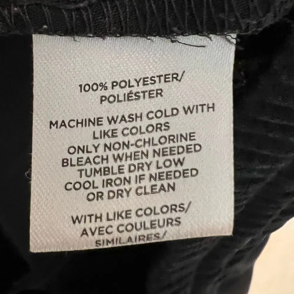 Ann Taylor Factory Black Pull On Dressy Joggers Pants Capri 24” inseam Large - Image 7