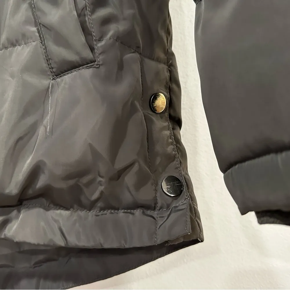 Rainier Hooded Puffer Coat Gray 4XS - Image 2