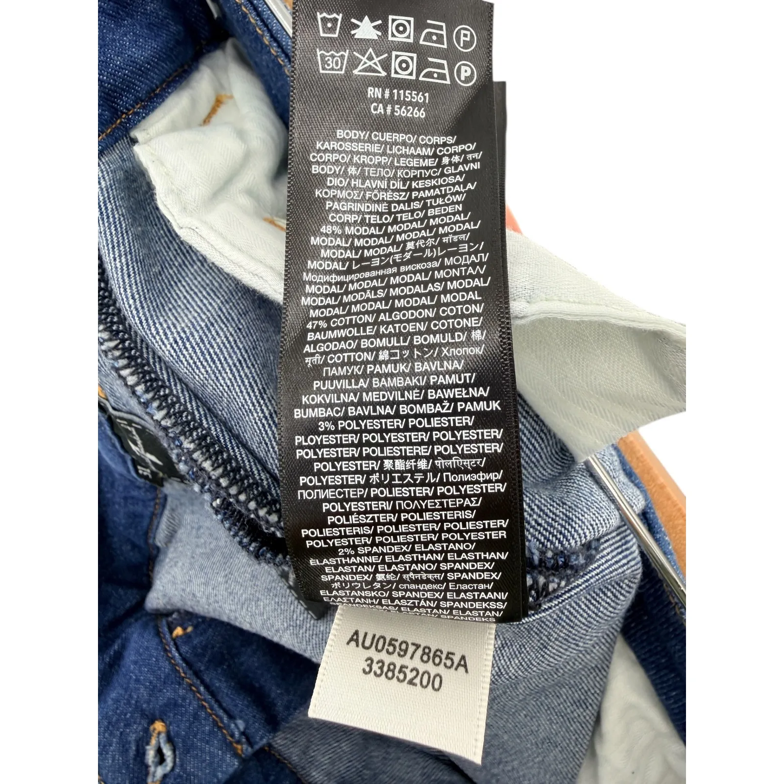 7 For All Mankind High Waisted Belted Wide Leg Denim Jeans Size 31 Paper Bag NWT - Image 9