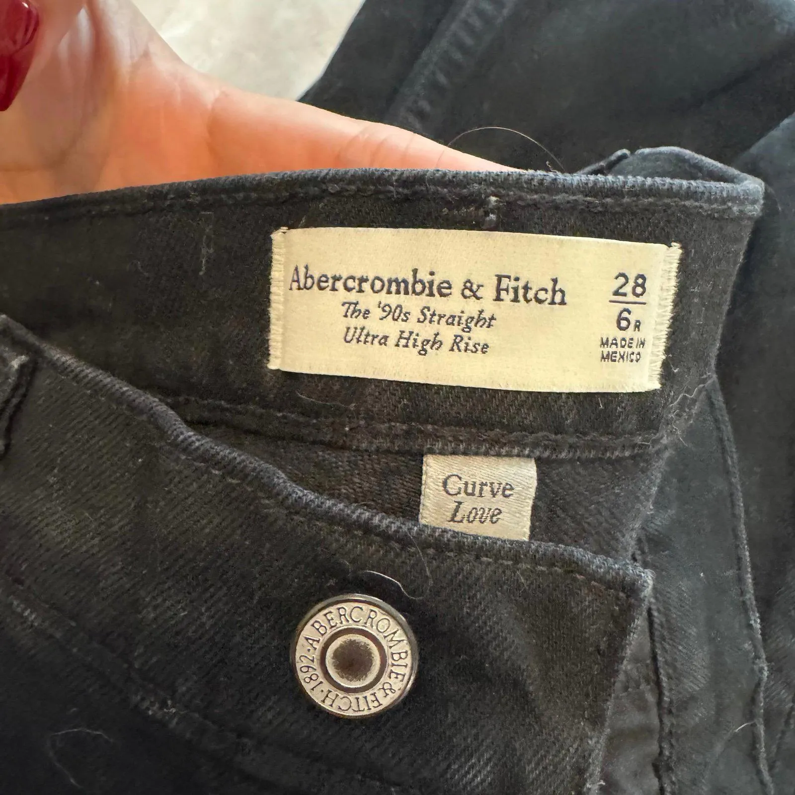 abercrombie curve love 90’s straight leg jean - Image 2