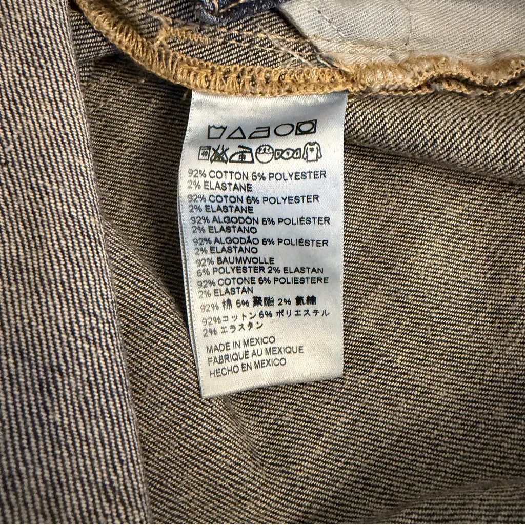 Able The Moto Slouch Mid Rise Jeans Ankle Zip Size 28 Blue - Image 12