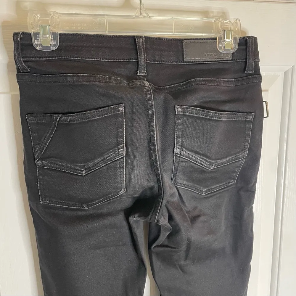 Zadig & Voltaire Black Skinny Jeans Size 26 basic emo retro goth stretch - Image 6