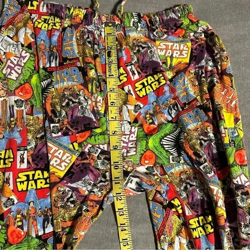 Star Wars  pajama pants multicolor different comic book patterns size medium - Image 7