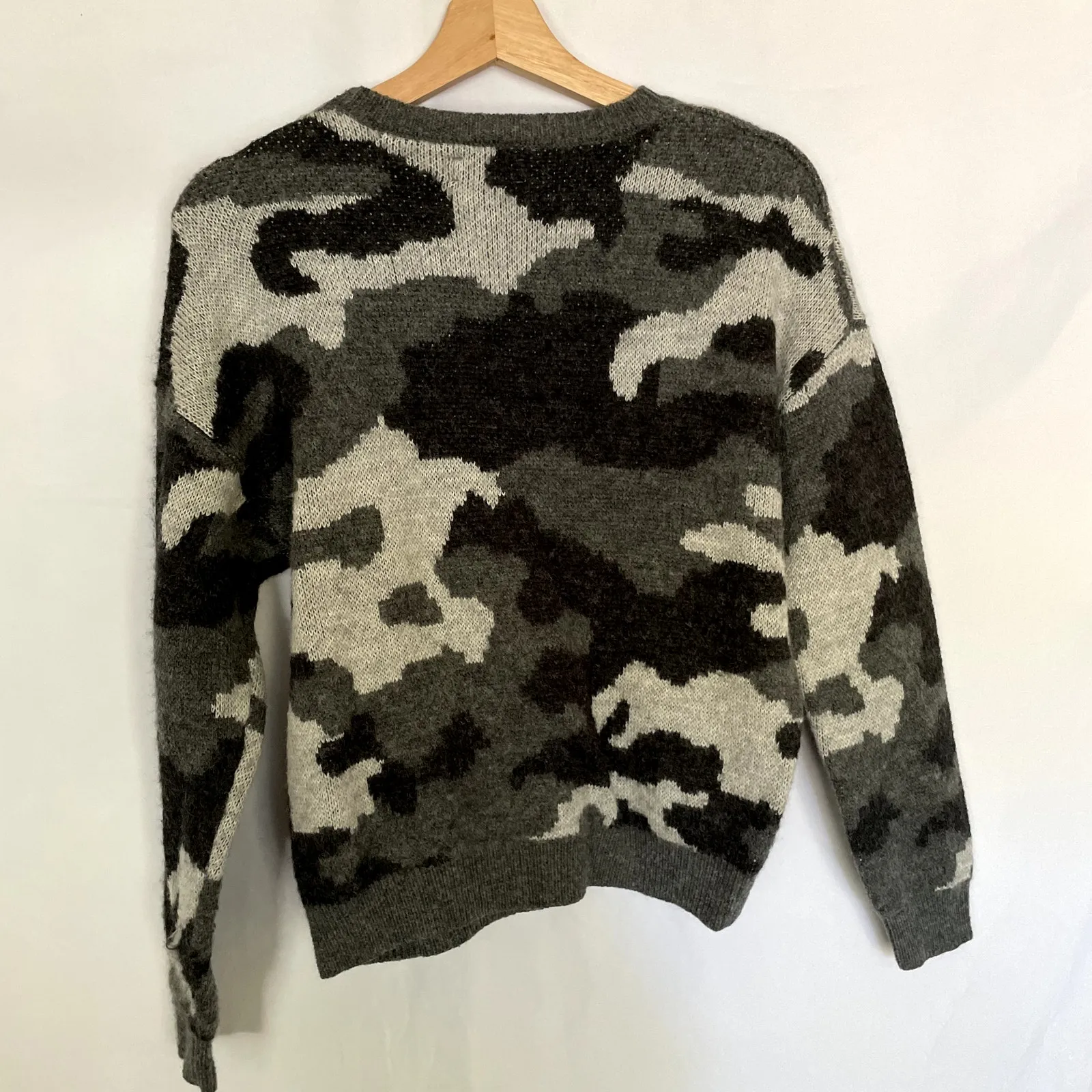 Lucky Brand wool leopard print pullover knit sweater women's size M soft comfort - Image 6