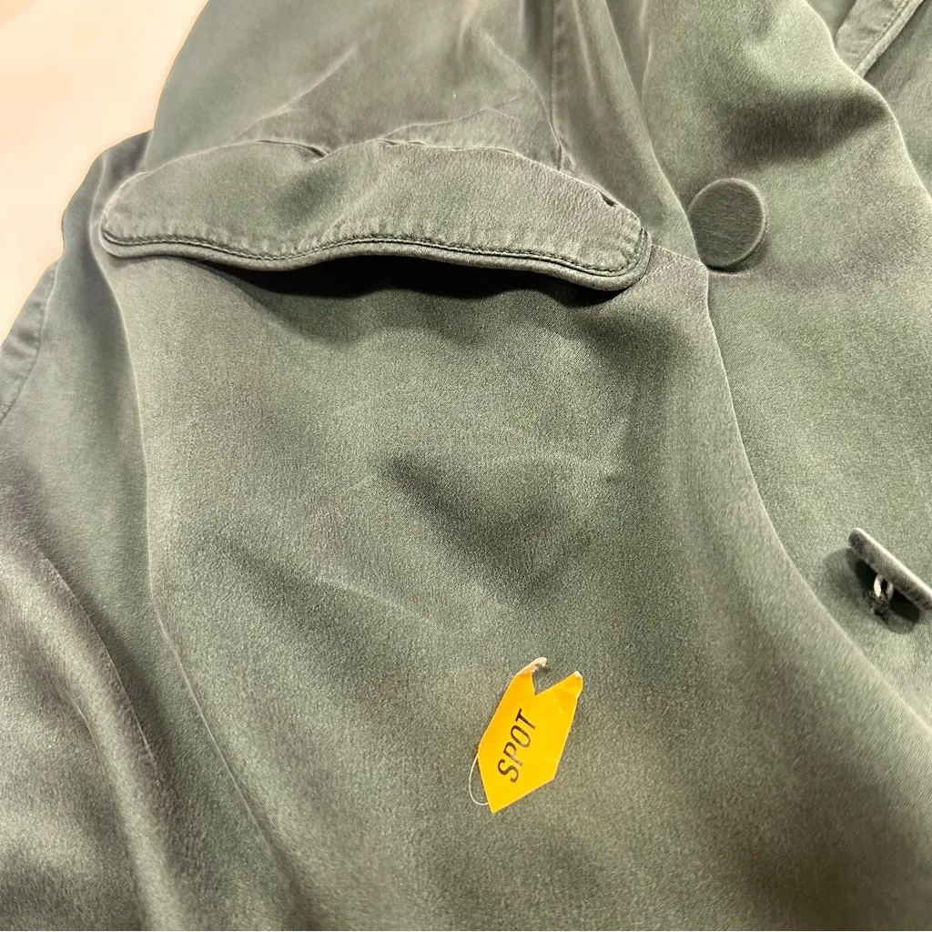 Silk Laundry Relaxed blazer Size Medium Green - Image 6