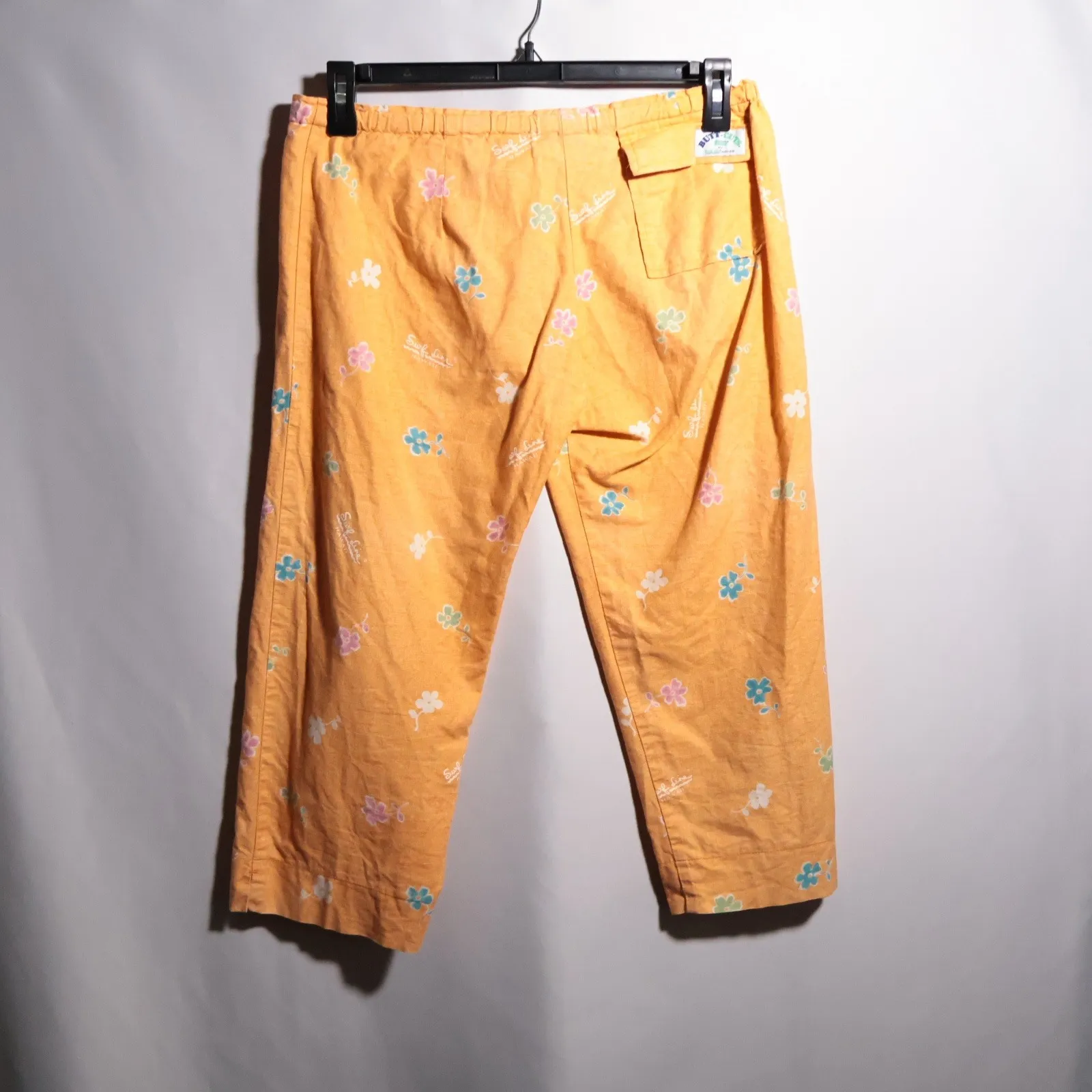 Vintage Original Jams Butt Cuts By Surf Line Hawaii Women's Cropped Pants M Orange Size M - Image 2